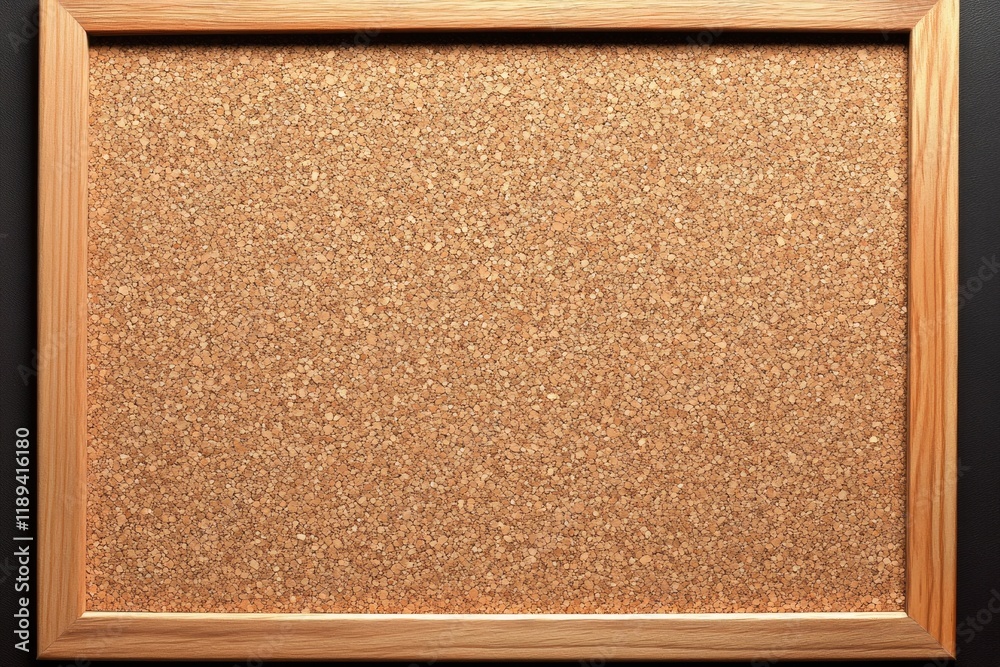 Fototapeta premium Empty Cork Board for Notes and Messages in an Office Setting