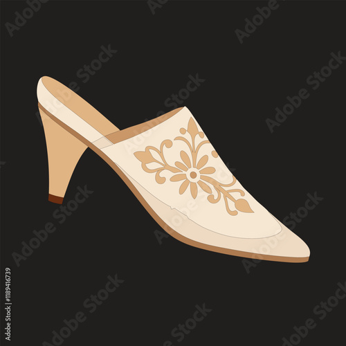 Wallpaper Mural woman's leather shoes design vector art illustration  Torontodigital.ca