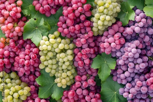 Wallpaper Mural A close-up view of a bunch of ripe grapes, ideal for food or wine-related images Torontodigital.ca