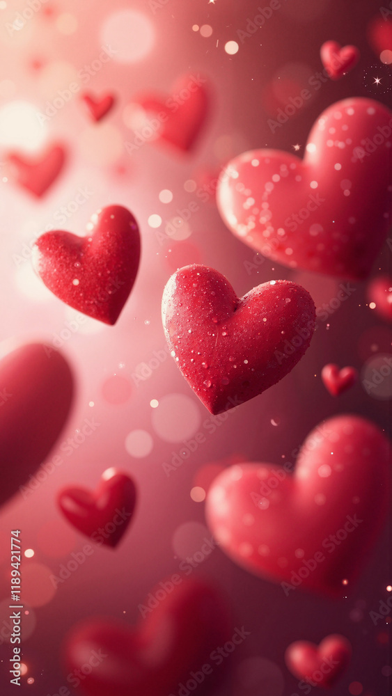 Valentine's Day Heart Banner: Romantic Abstract Background for Love-Themed Designs and Marketing Campaigns Valentine's Day Heart Banner: Romantic Abstract Background for Love-Themed Designs and Marketing Campaigns