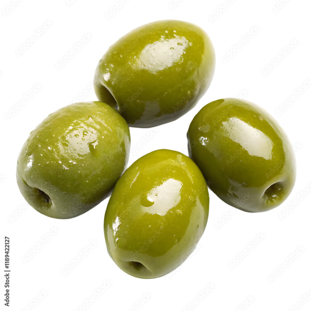 Obraz premium sweet olives fruits on transparent background