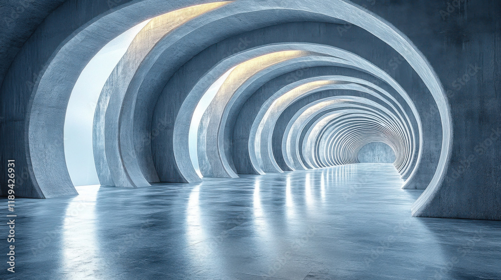 Obraz premium light in the tunnel