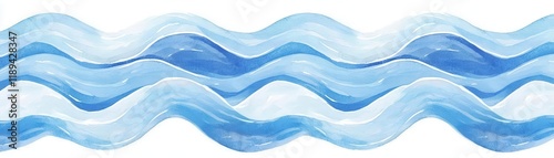 Artistic blue wave pattern, perfect for backgrounds and designs.