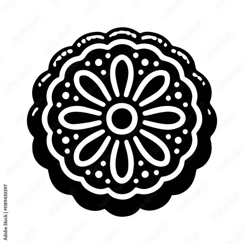 Simple Vector Icon of a Lebkuchen – Logo Design Illustration Simple Vector Icon of a Lebkuchen – Logo Design Illustration