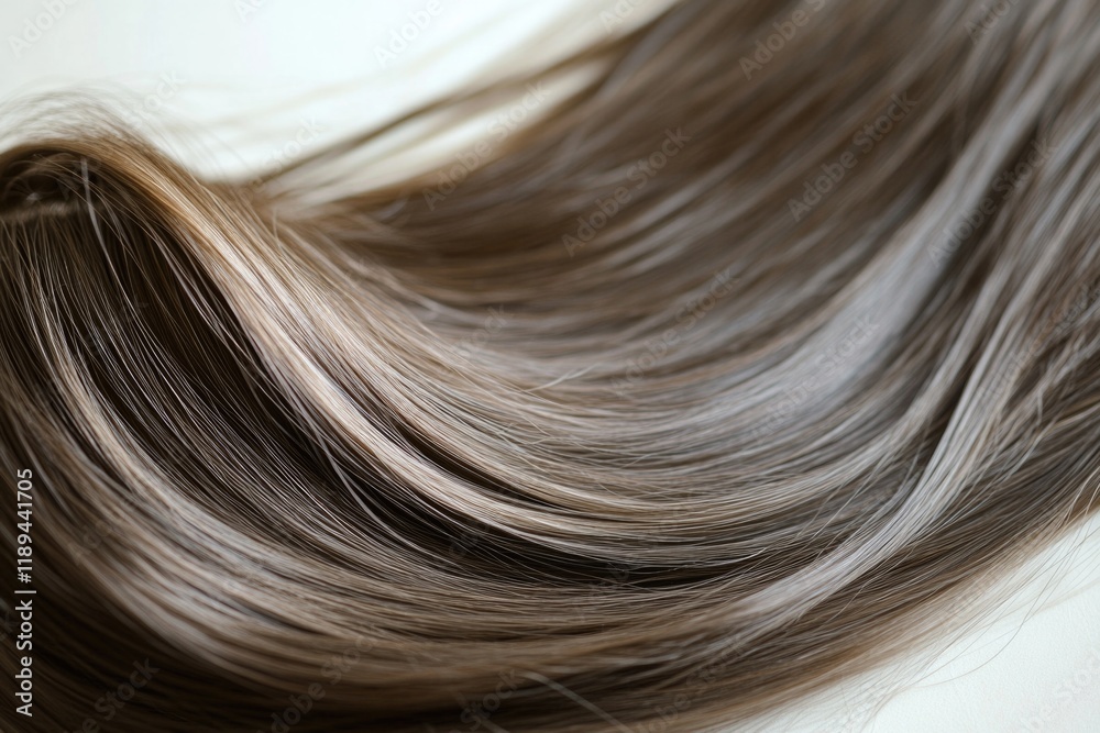 Naklejka premium A detailed view of a woman's long hair, great for beauty or lifestyle shots