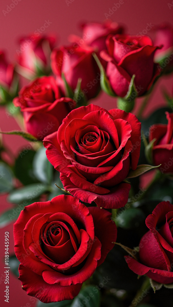 Lush Red Rose Arrangement: Elegant Floral Backdrop for Beauty Products, Valentine's Day Campaigns, and Natural Cosmetics Lush Red Rose Arrangement: Elegant Floral Backdrop for Beauty Products, Valentine's Day Campaigns, and Natural Cosmetics