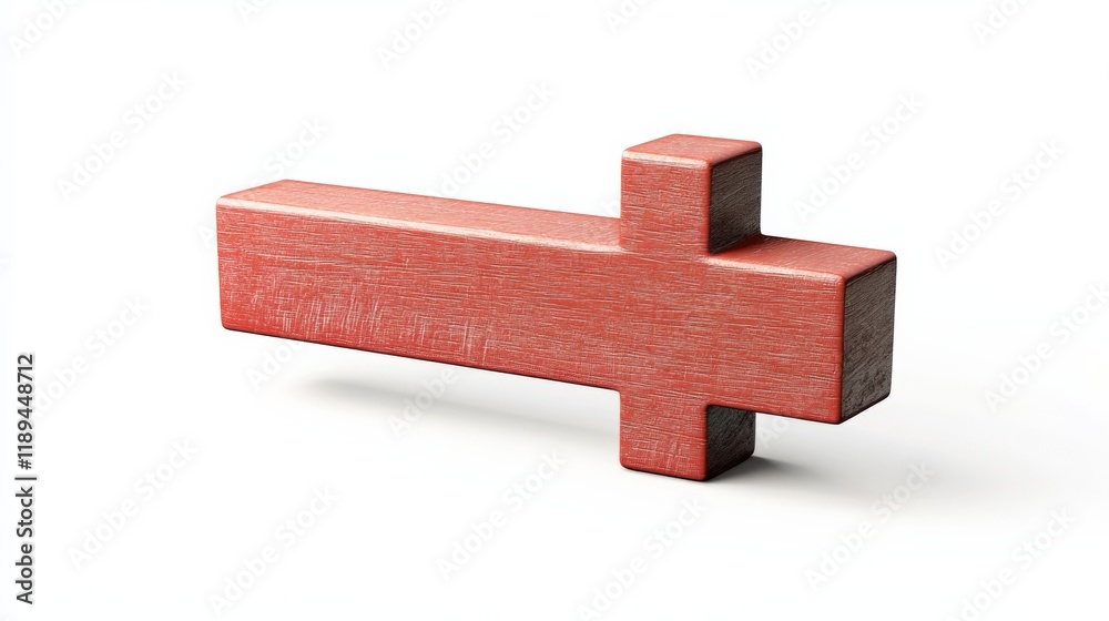 red wooden plus sign against white background red wooden plus sign against white background