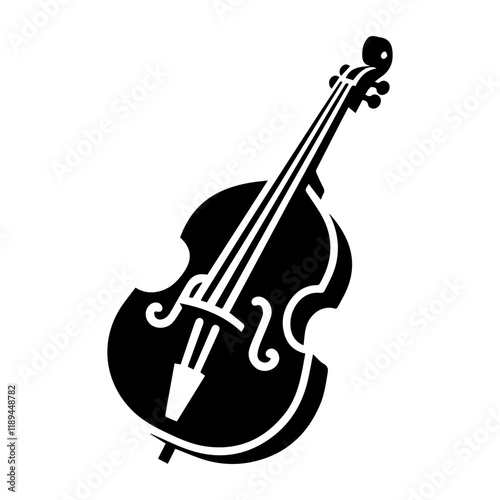 Simple Vector Icon of a Oompah Bass – Logo Design Illustration