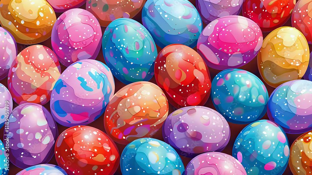 Colorful glossy bath bombs with swirling patterns and sparkles create a vibrant composition perfect for spa, beauty, and wellness marketing or cosmetic product advertising. Colorful glossy bath bombs with swirling patterns and sparkles create a vibrant composition perfect for spa, beauty, and wellness marketing or cosmetic product advertising.
