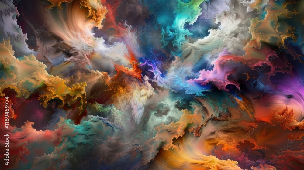 a surreal dreamscape where reality merges with fantasy, white space in the center of the page for text, ethereal hues against a backdrop of swirling mist a surreal dreamscape where reality merges with fantasy, white space in the center of the page for text, ethereal hues against a backdrop of swirling mist