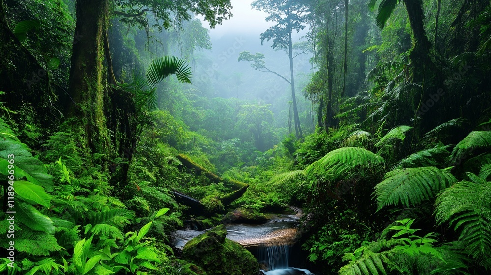 Obraz premium waterfall in jungle