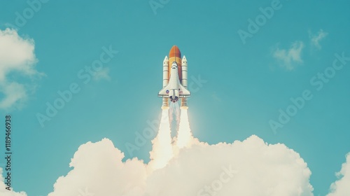 Space Shuttle Launch: A Breathtaking Ascent into the Vastness of Space photo