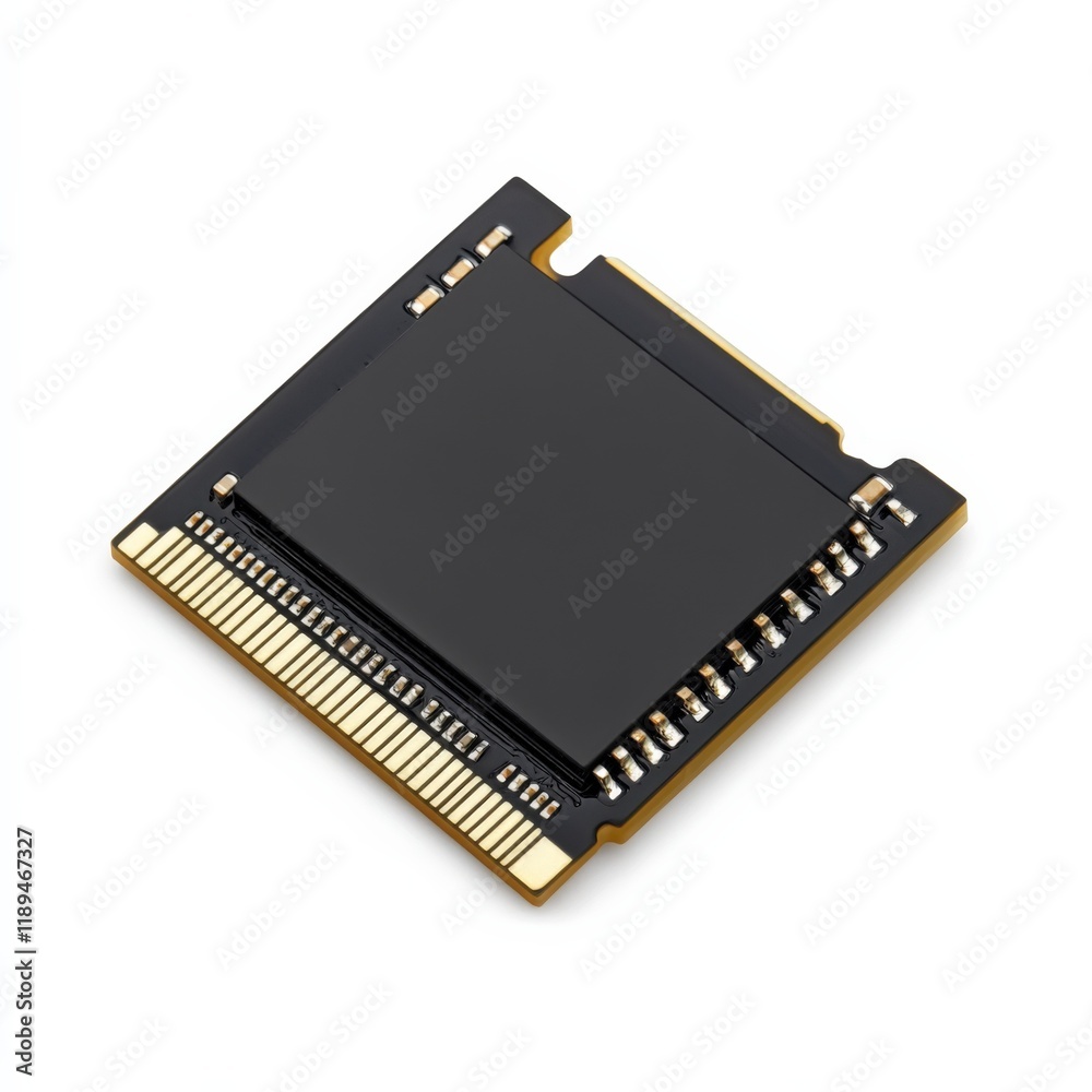 close-up of a microchip on white background close-up of a microchip on white background