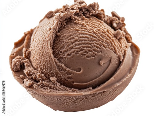 Wallpaper Mural close up of a scoop of chocolate ice cream Torontodigital.ca