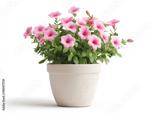 Wallpaper Mural a potted plant with pink flowers Torontodigital.ca