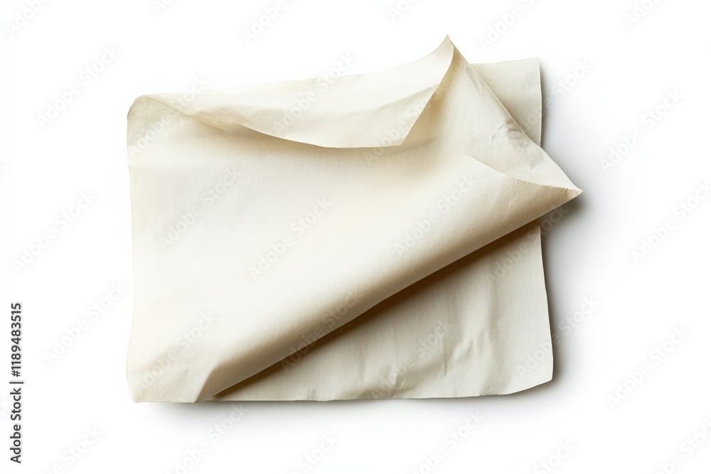 Naklejka premium a sheet of parchment paper on a white background