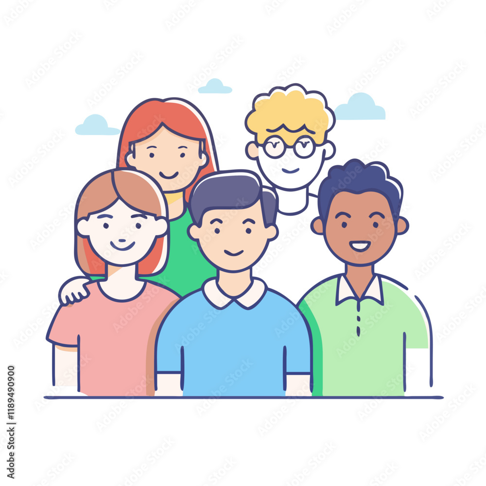 group of diverse friends group of diverse friends vector illustration - simple illustration of group of diverse friends, perfect for logos group of diverse friends group of diverse friends group of diverse friends vector illustration - simple illustration of group of diverse friends, perfect for logos group of diverse friends