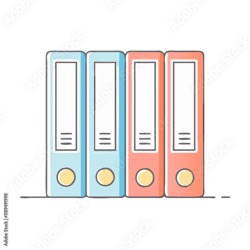 binder vector icon, binder vector illustration - simple illustration of binder, perfect for logos binder