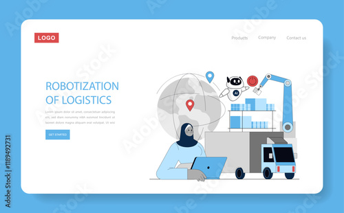 Production Automation. Flat Vector Illustration