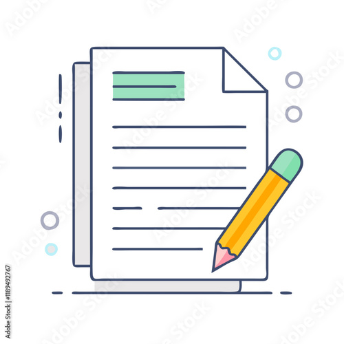 essay paper vector icon, essay paper vector illustration - simple illustration of essay paper, perfect for logos essay paper