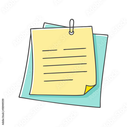 sticky notes vector icon, sticky notes vector illustration - simple illustration of sticky notes, perfect for logos sticky notes