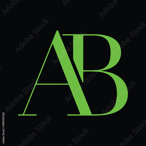 AB Letter Logo Design  Clean & Modern Typography for Business Branding
