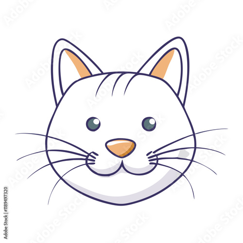 cat whiskers vector icon, cat whiskers vector illustration - simple illustration of cat whiskers, perfect for logos cat whiskers