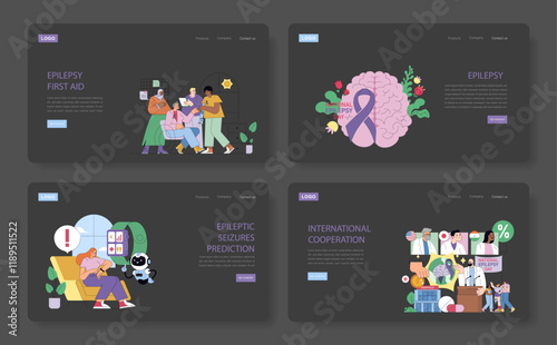 International Epilepsy Day. Flat Vector Illustration