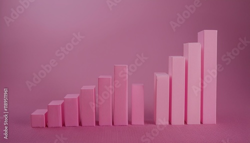 3D bar graph showing market growth rate, 3D display of rising graph Free Download 3D bar graph showing market growth rate, 3D display of rising graph - GFXLoad