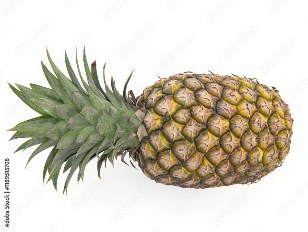 a whole pineapple isolated on white background a whole pineapple isolated on white background