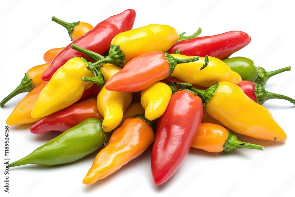 a pile of colorful chili peppers a pile of colorful chili peppers