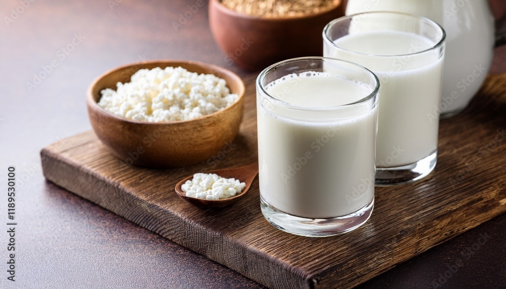 kefir healthy probiotic beverage with milk kefir grains kefir healthy probiotic beverage with milk kefir grains
