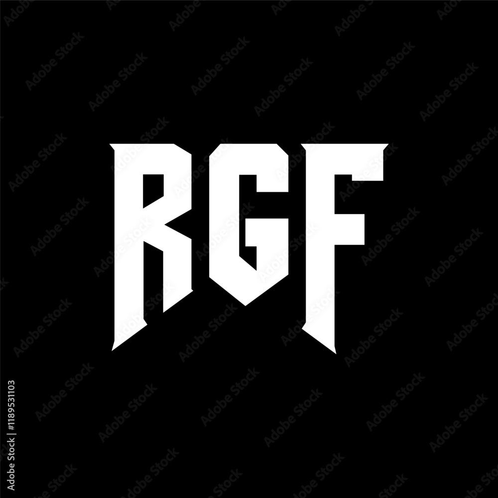 RGF letter logo design for technology company. RGF logo design black and white color combination. RGF logo, RGF vector, RGF design, RGF icon, RGF alphabet. RGF typography logo design. RGF letter logo design for technology company. RGF logo design black and white color combination. RGF logo, RGF vector, RGF design, RGF icon, RGF alphabet. RGF typography logo design.
