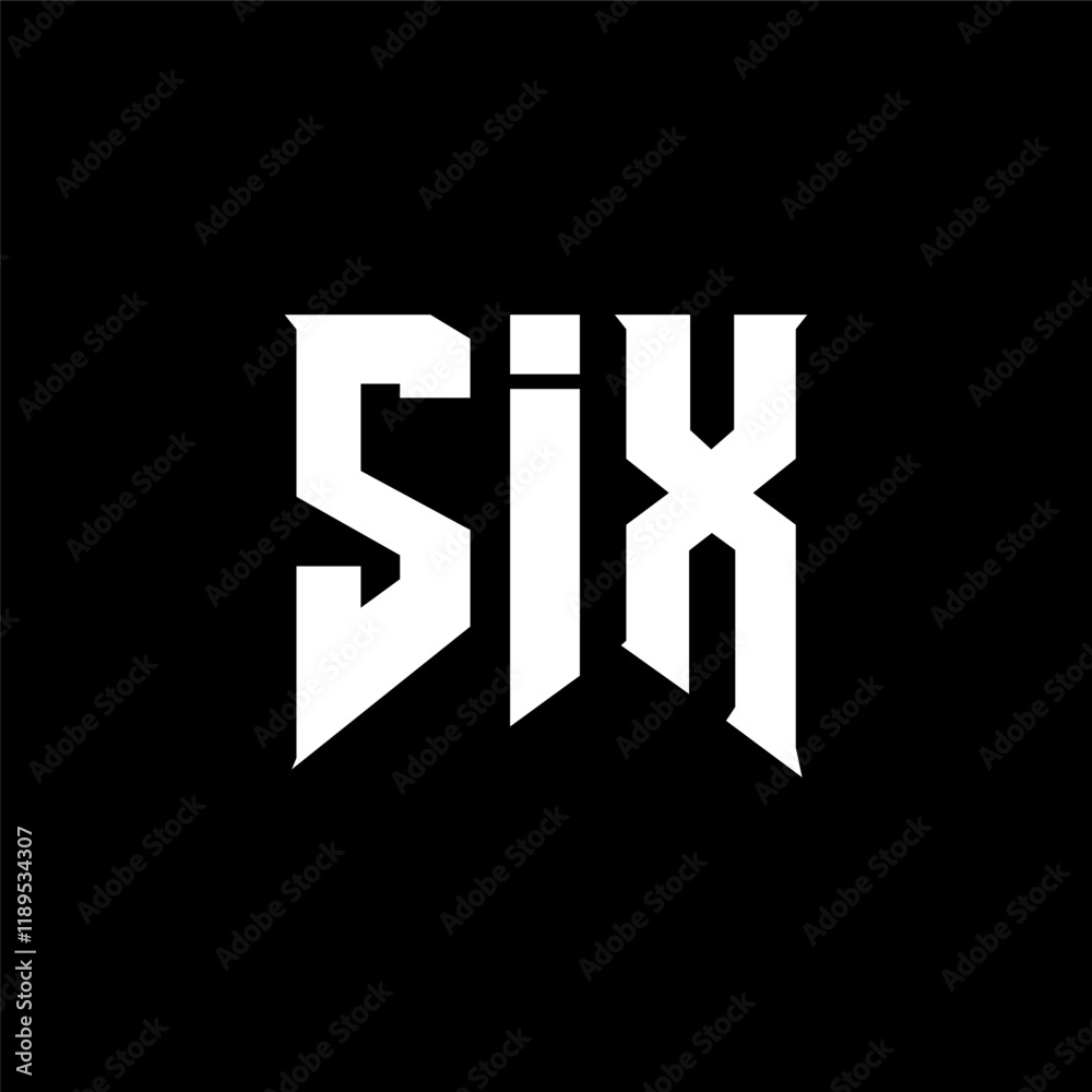 SIX letter logo design for technology company. SIX logo design black and white color combination. SIX logo, SIX vector, SIX design, SIX icon, SIX alphabet. SIX typography logo design. SIX letter logo design for technology company. SIX logo design black and white color combination. SIX logo, SIX vector, SIX design, SIX icon, SIX alphabet. SIX typography logo design.