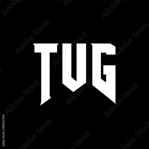 TUG letter logo design for technology company. TUG logo design black and white color combination. TUG logo, TUG vector, TUG design, TUG icon, TUG alphabet. TUG typography logo design.