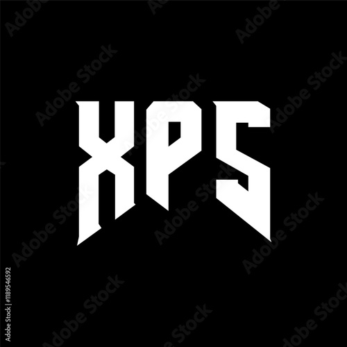 XPS letter logo design for technology company. XPS logo design black and white color combination. XPS logo, XPS vector, XPS design, XPS icon, XPS alphabet. XPS typography logo design.