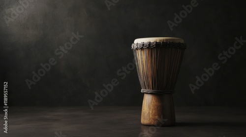 Deeply carved wood and intricate craftsmanship embody the spirit and history of African culture. This traditional drum stands proudly, honoring the voices of the past during Black History Month