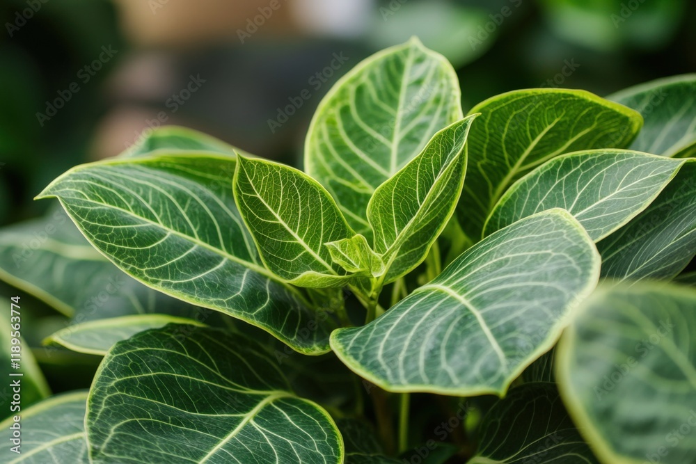 close up of green leaves with prominent veins close up of green leaves with prominent veins