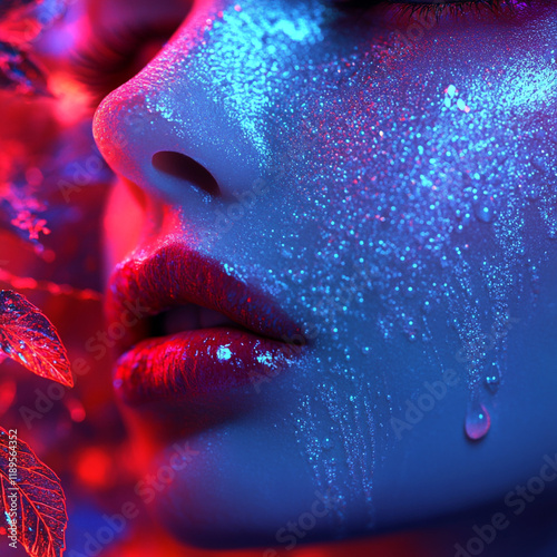 fantastic digital art glitter macro photograh photo