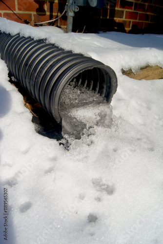 Frozen gutter extension