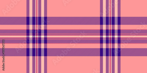 Minimal texture fabric vector, africa pattern background textile. Dining room tartan plaid check seamless in red and violet colors.