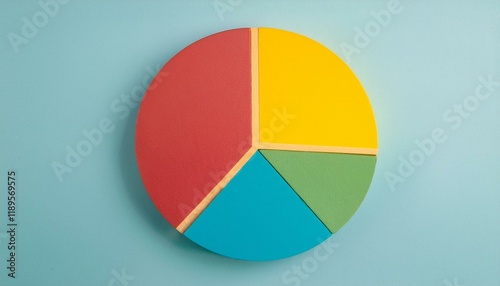 Free Download Pie chart with different colors representing market share, with each sector shown proportionately in size - GFXLoad
