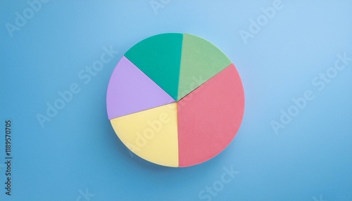Free Download Pie chart with different colors representing market share, with each sector shown proportionately in size - GFXLoad