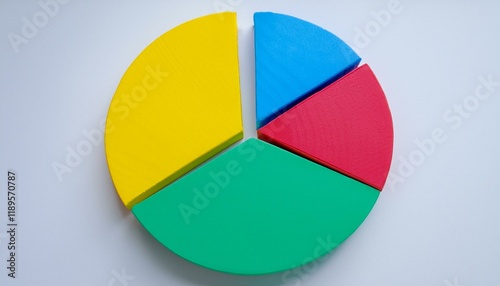 Free Download Pie chart with different colors representing market share, with each sector shown proportionately in size - GFXLoad