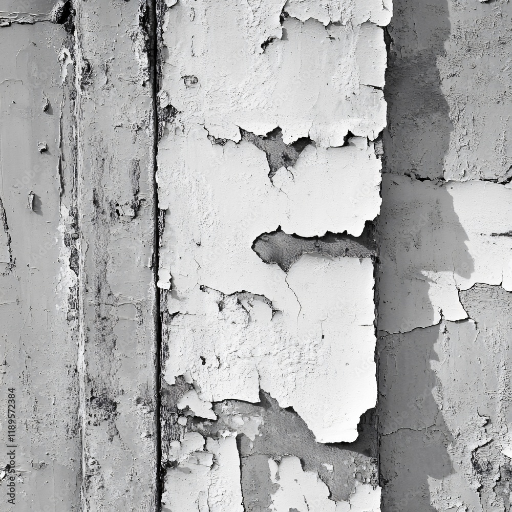 Fototapeta premium Peeling Paint Texture, Grunge Wall Background with Cracked Surface