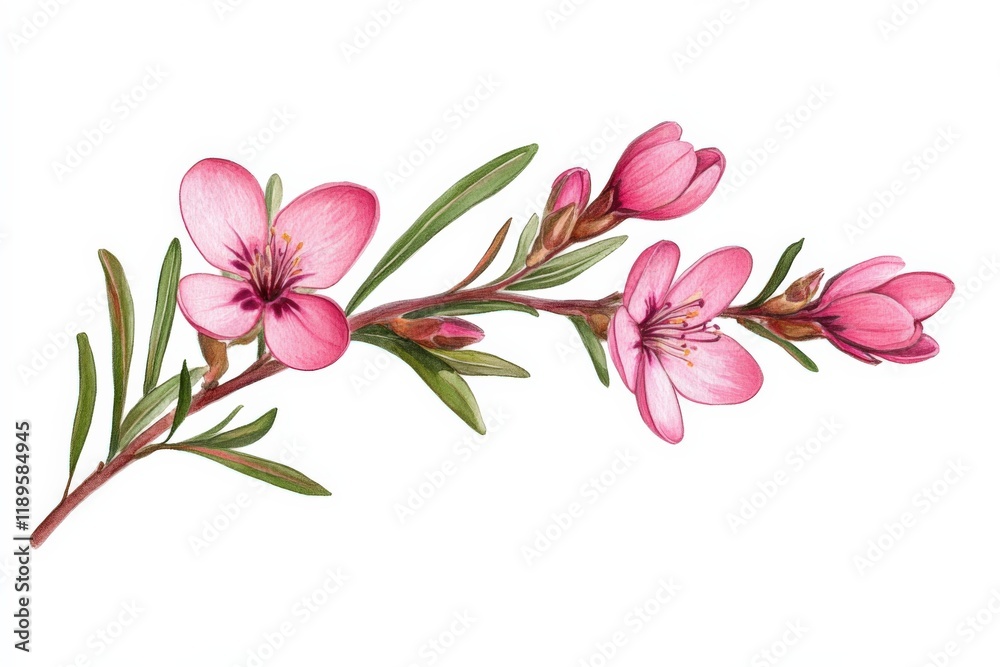 close-up of pink flowers on a branch close-up of pink flowers on a branch