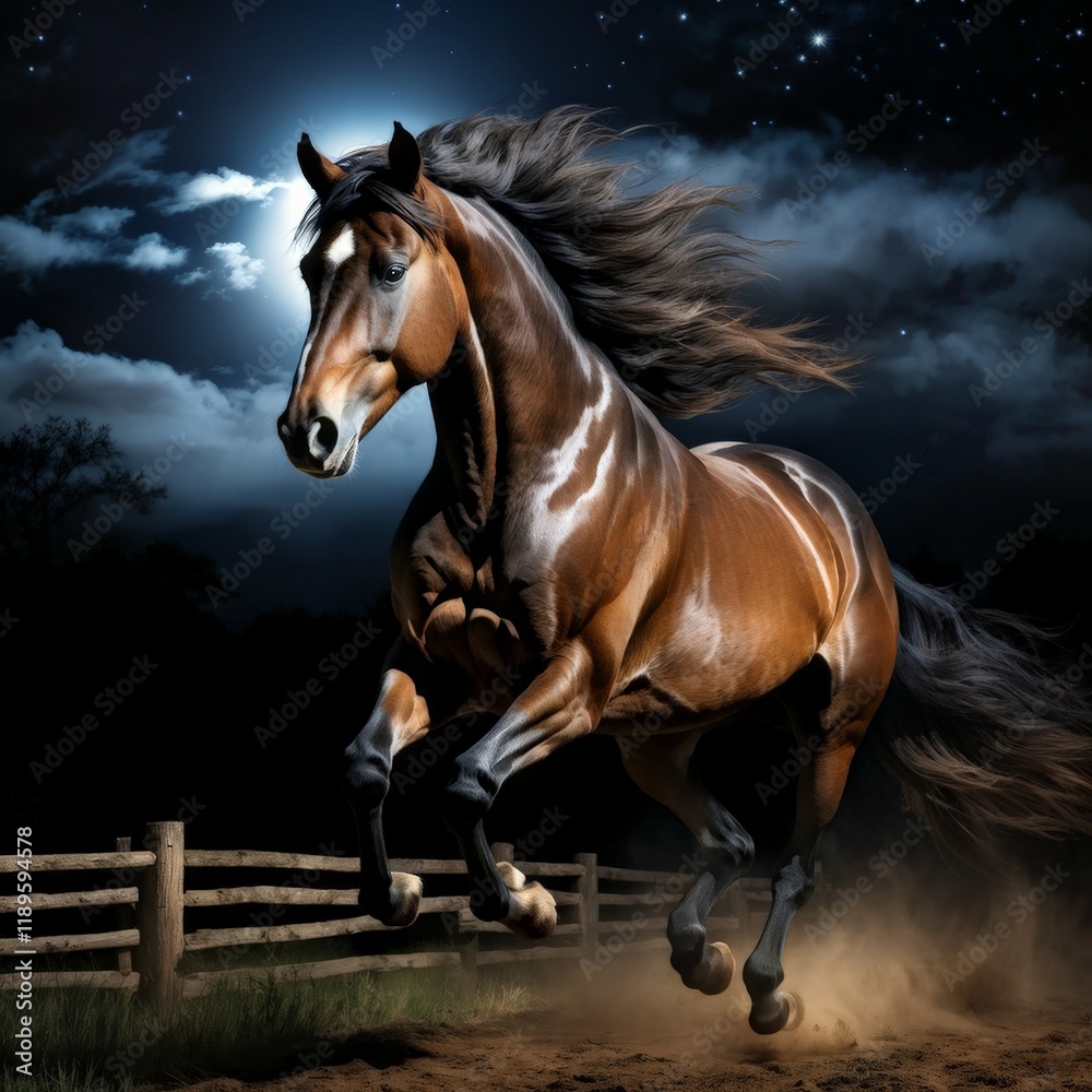 horse running in the dark skyhorse sky horse running in the dark skyhorse sky