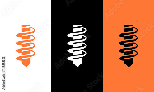 Drill icon logo vector flat technology industry business