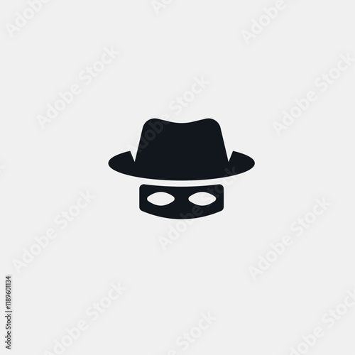 Mask icon flat vector design