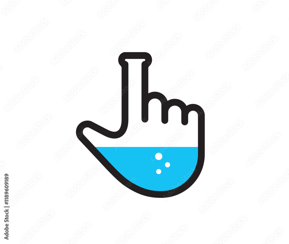 Creative Hand Cursor Logo Finger Pointer Vector Lab Symbol Design Icon Illustration Creative Hand Cursor Logo Finger Pointer Vector Lab Symbol Design Icon Illustration